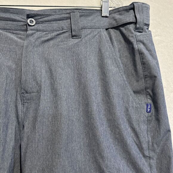 Huk Beacon Men's XXL Blue 9" Inseam Shorts Fishing Stretch Performance Outdoors - Picture 4 of 15
